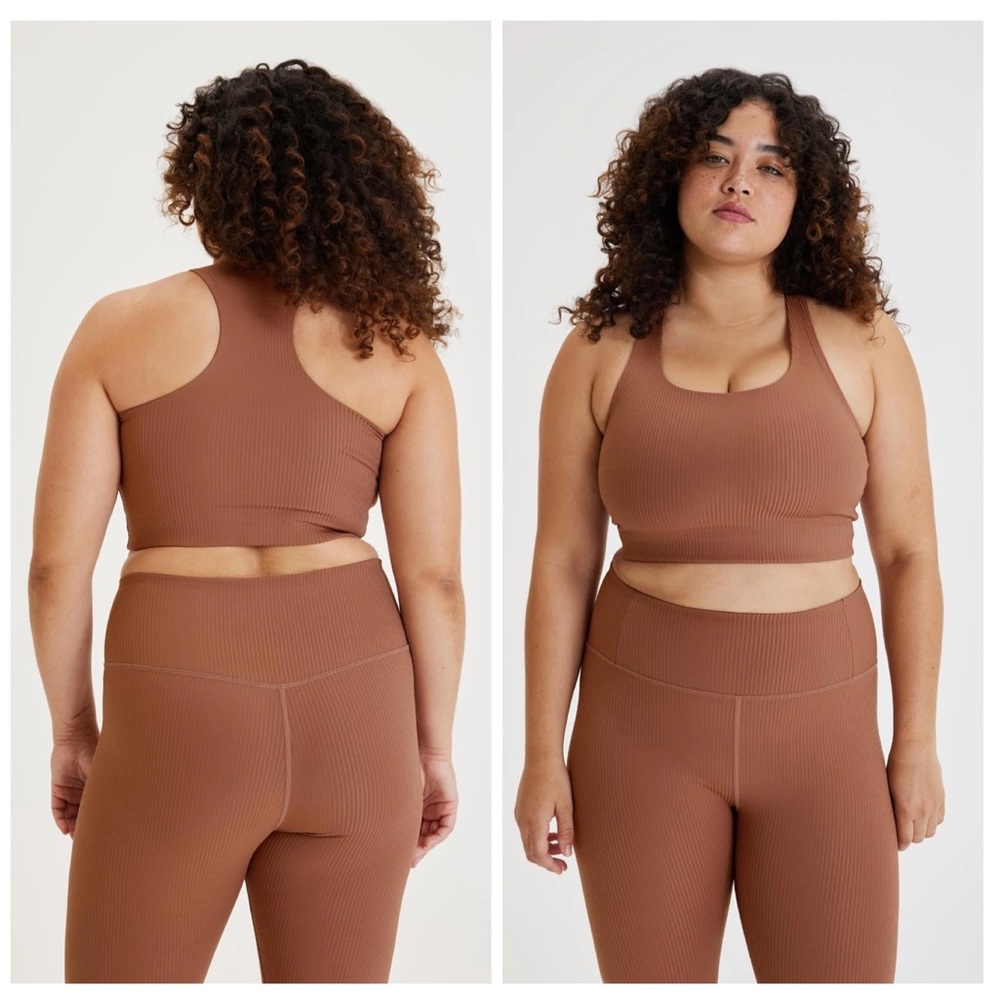GIRLFRIEND COLLECTIVE | Ribbed Paloma Racerback Sports Bra In Rye